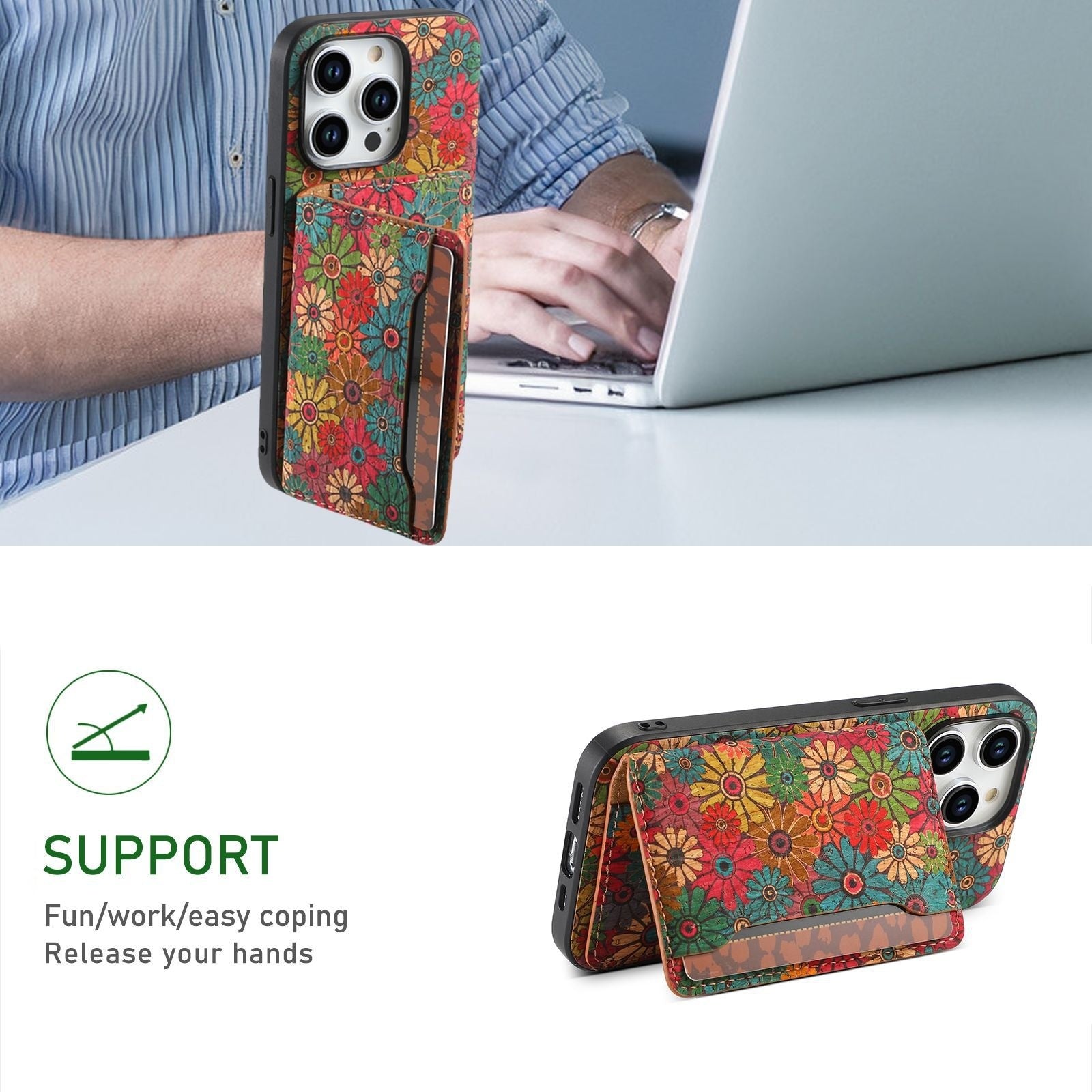 Phone Card Holder Adhesive Sleeve – Card Slot Wallet for Smartphone Case, Convenient Card Storage
