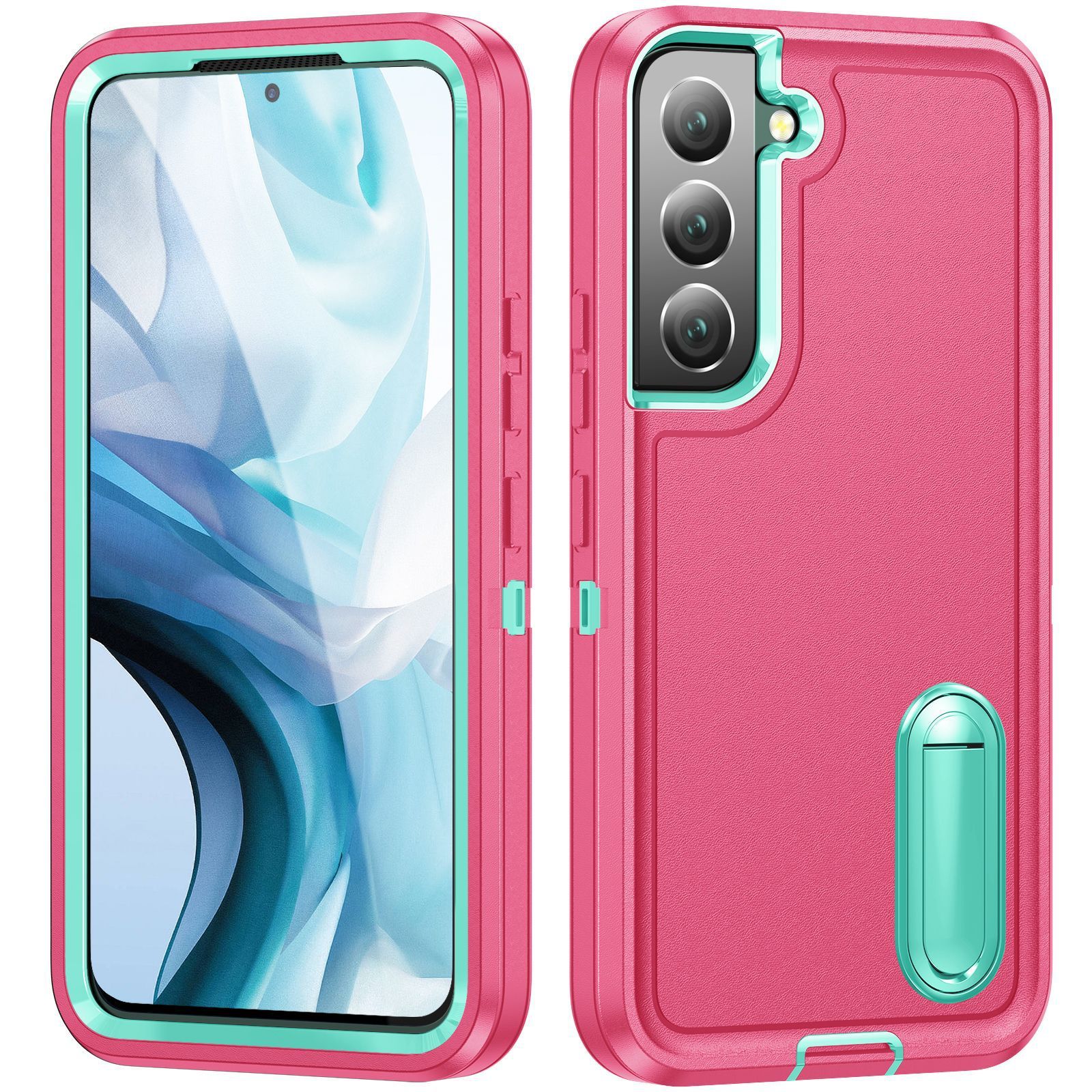 Three-Proof Mobile Phone Case with Bracket – Creative & Minimalist Design for iPhone & Android Protection