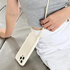 Silicone Soft Phone Case with Lanyard – Flexible & Durable Protection for iPhone & Android Devices