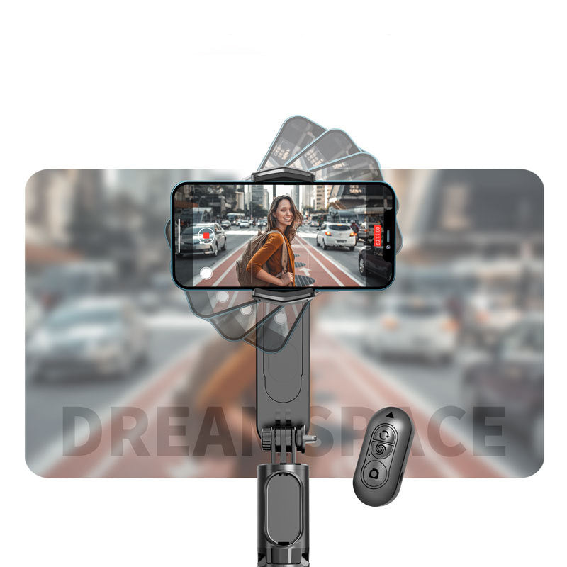 2-in-1 Handheld Gimbal & Bluetooth Selfie Stick Tripod – Stabilizer with Wireless Remote for iPhone & Android