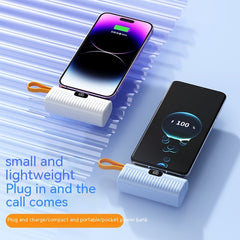 Mini Capsule Power Bank – Ultra-Portable Fast Charging Battery Pack for Mobile Devices