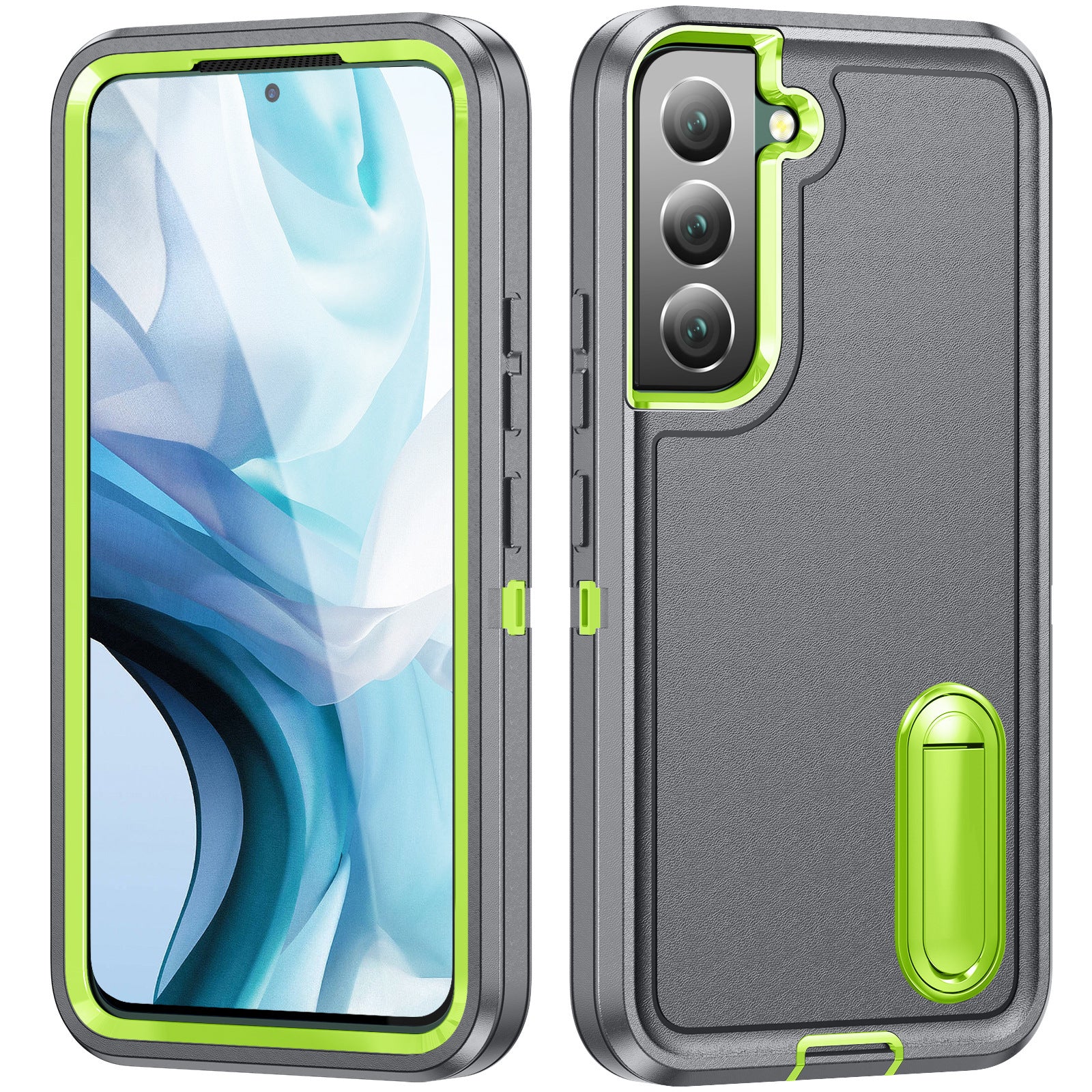 Three-Proof Mobile Phone Case with Bracket – Creative & Minimalist Design for iPhone & Android Protection