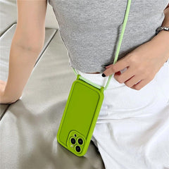 Silicone Soft Phone Case with Lanyard – Flexible & Durable Protection for iPhone & Android Devices