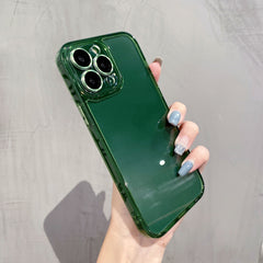 Solid Ice Crystal PC Phone Case – Soft Edge Hard Shell for iPhone & Android | Slim & Durable Protection