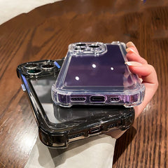 Transparent Silicone Hard Phone Case – All-Inclusive Protective Cover for iPhone & Android | Shockproof & Durable