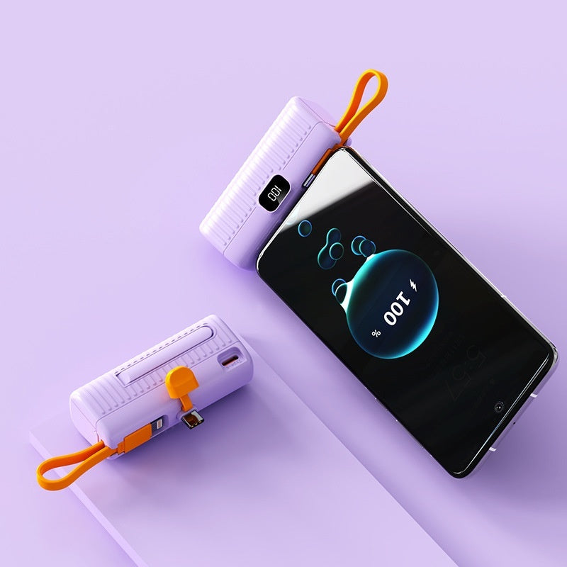 Mini Capsule Power Bank – Ultra-Portable Fast Charging Battery Pack for Mobile Devices