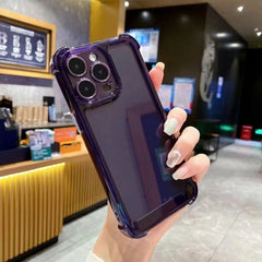 Transparent Silicone Hard Phone Case – All-Inclusive Protective Cover for iPhone & Android | Shockproof & Durable
