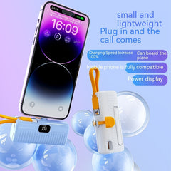 Mini Capsule Power Bank – Ultra-Portable Fast Charging Battery Pack for Mobile Devices