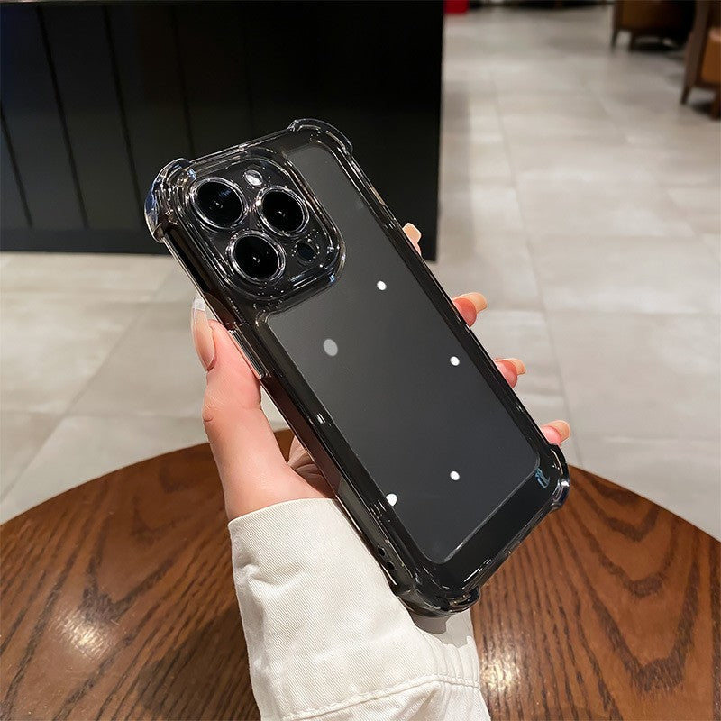 Transparent Silicone Hard Phone Case – All-Inclusive Protective Cover for iPhone & Android | Shockproof & Durable