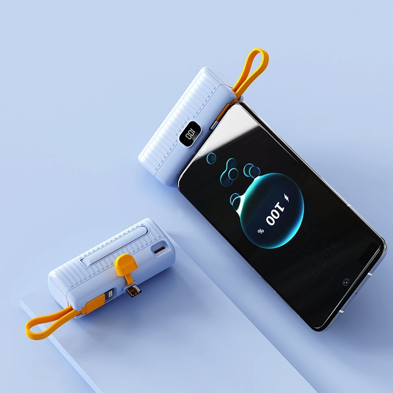 Mini Capsule Power Bank – Ultra-Portable Fast Charging Battery Pack for Mobile Devices