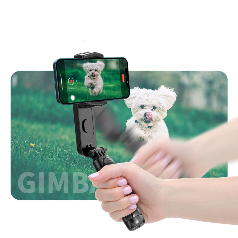 2-in-1 Handheld Gimbal & Bluetooth Selfie Stick Tripod – Stabilizer with Wireless Remote for iPhone & Android