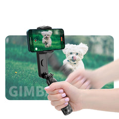 2-in-1 Handheld Gimbal & Bluetooth Selfie Stick Tripod – Stabilizer with Wireless Remote for iPhone & Android