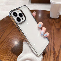 Electroplated Edge Space Phone Case – Simple & Stylish Protective Cover for iPhone & Android