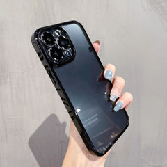 Solid Ice Crystal PC Phone Case – Soft Edge Hard Shell for iPhone & Android | Slim & Durable Protection